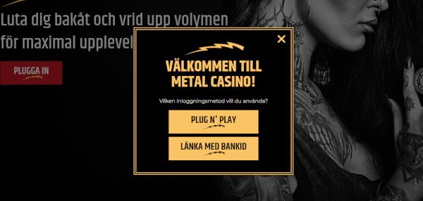 Så registrerar du dig hos Metal Casino